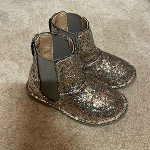 Crew cuts toddler girls sparkle Chelsea boots